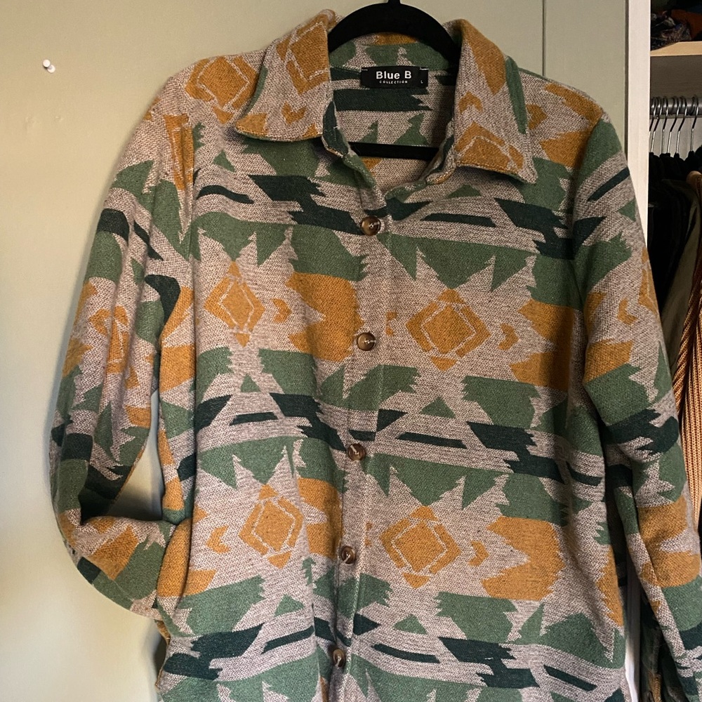 Blue B Shirt Jacket